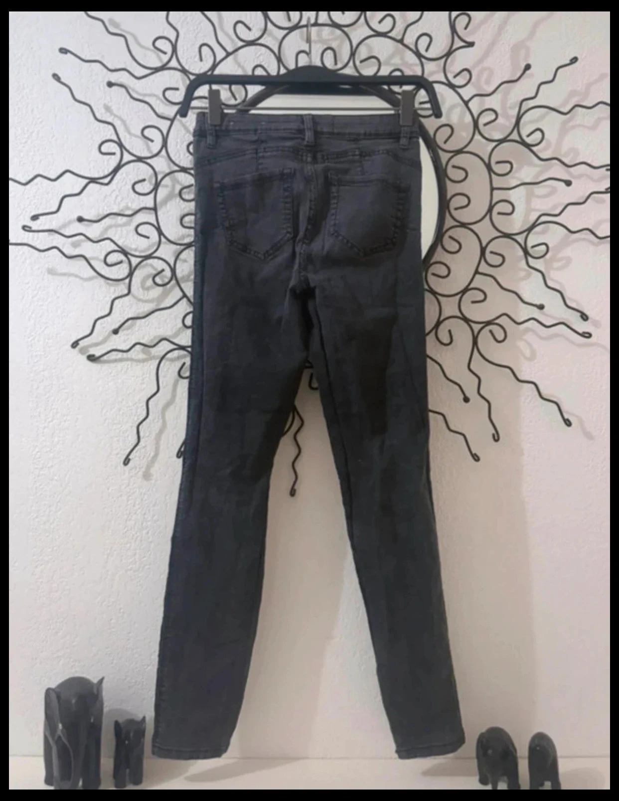 Jean Skinny Jennyfer Cinza Antracite Rasgado - Tamanho 32 (XXS) – photo 6